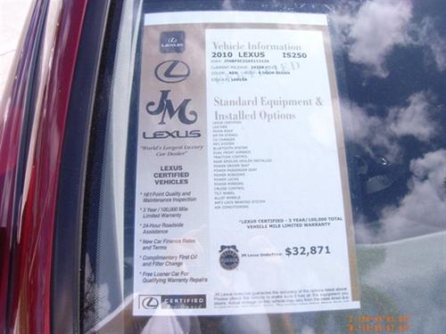 Lexus IS 250 Base Other