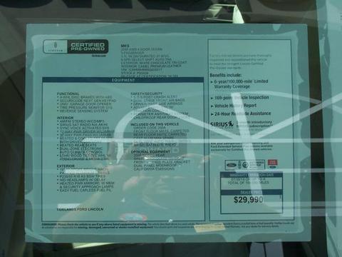 Lincoln MKS EX - DUAL Power Doors Other