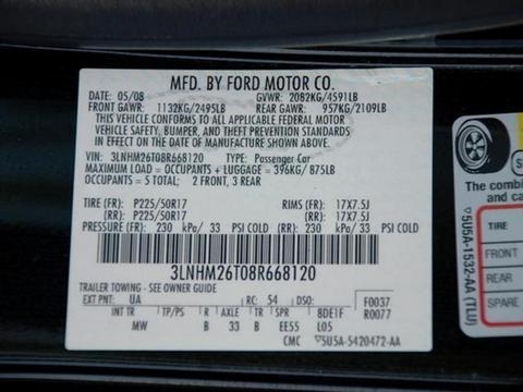 Lincoln MKZ 2008 photo 2