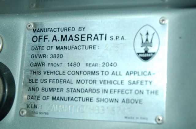 Maserati Biturbo 1987 photo 8