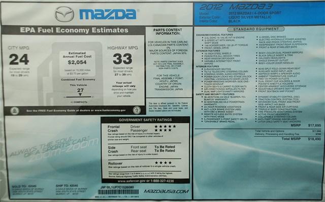 Mazda 3 2012 photo 5