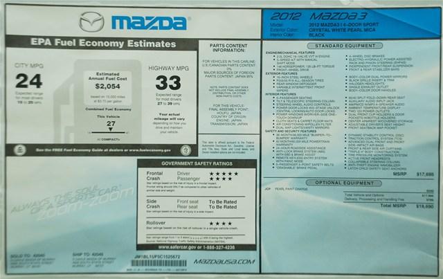 Mazda 3 2012 photo 5