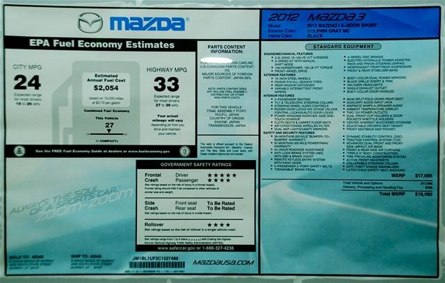 Mazda 3 2012 photo 5