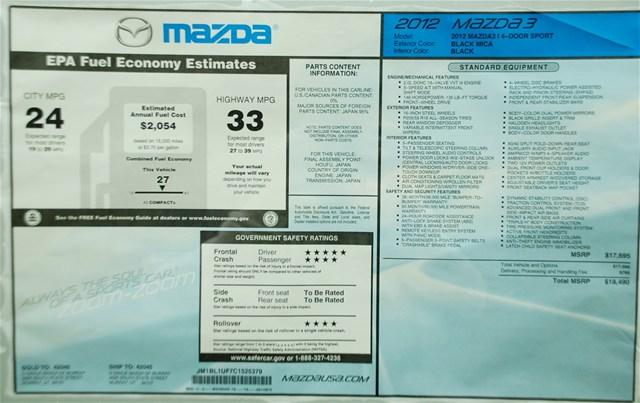 Mazda 3 2012 photo 5