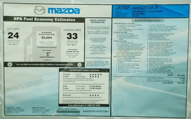 Mazda 3 2012 photo 5