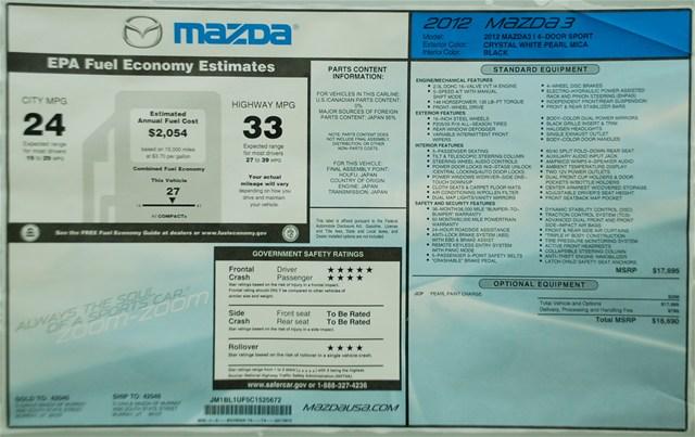 Mazda 3 2012 photo 5