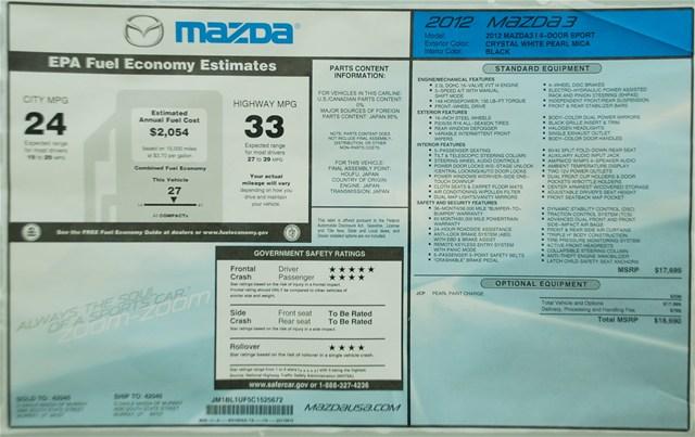 Mazda 3 2012 photo 5