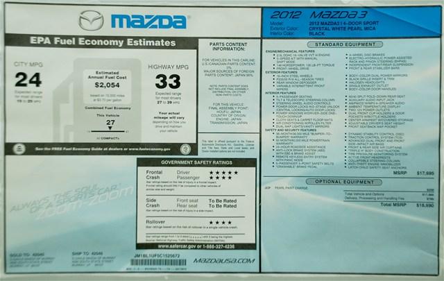 Mazda 3 2012 photo 5