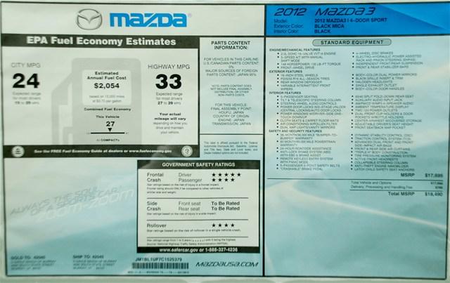 Mazda 3 2012 photo 5