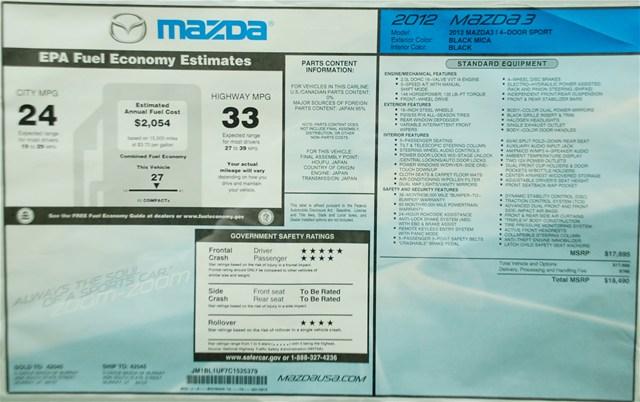 Mazda 3 2012 photo 5