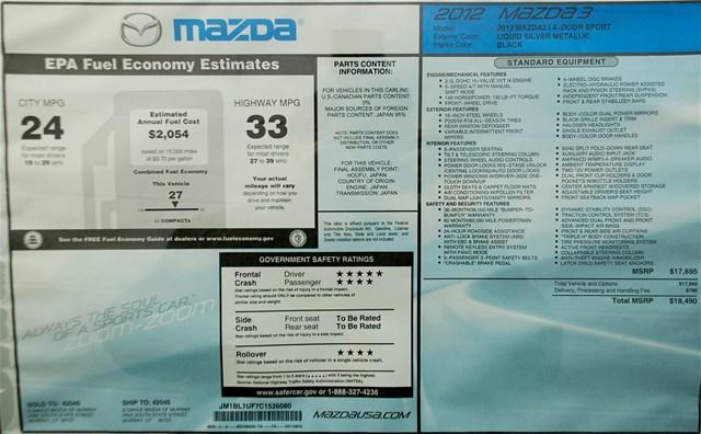 Mazda 3 2012 photo 5