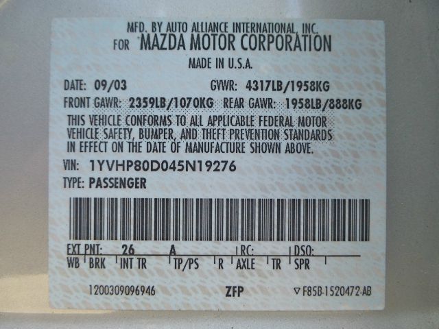 Mazda 6 2004 photo 5