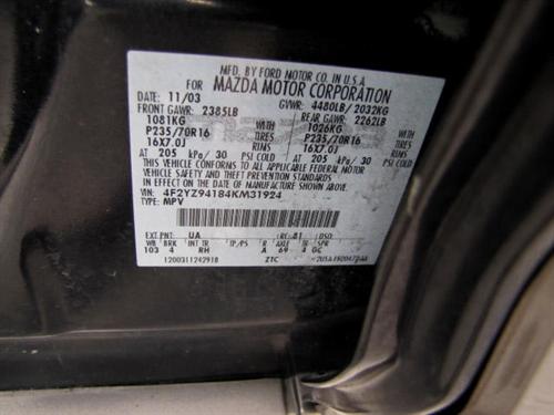 Mazda Tribute 2004 photo 5