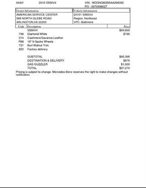 Mercedes-Benz S Class 2010 photo 1