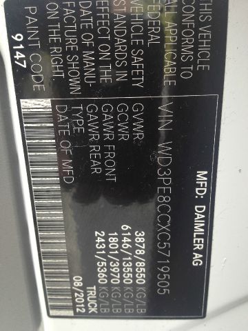 Mercedes-Benz Sprinter 2500 2012 photo 31