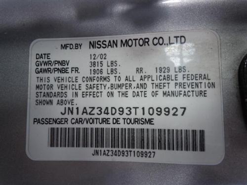 Nissan 350Z 2003 photo 3