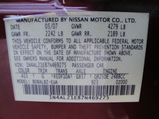 Nissan Altima 2007 photo 3