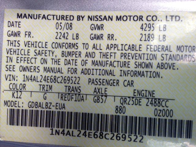 Nissan Altima 2008 photo 4
