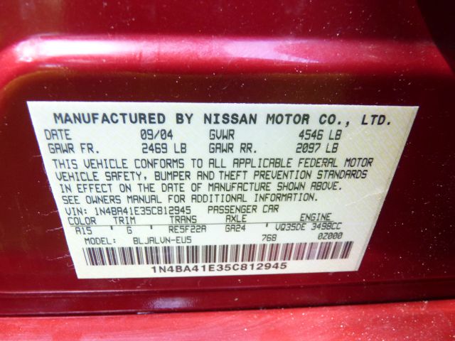 Nissan Maxima 2005 photo 17