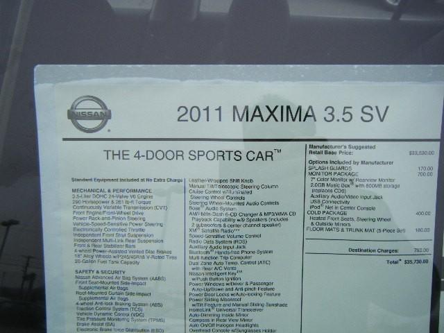 Nissan Maxima 2011 photo 2