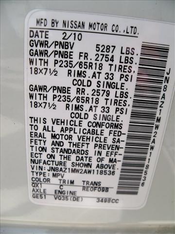 Nissan Murano 2010 photo 13