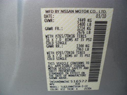 Nissan Xterra 2010 photo 2