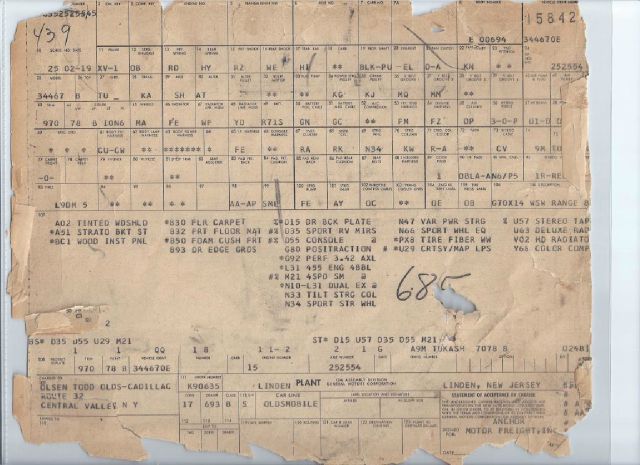 Oldsmobile 442 LS LT LTZ Convertible