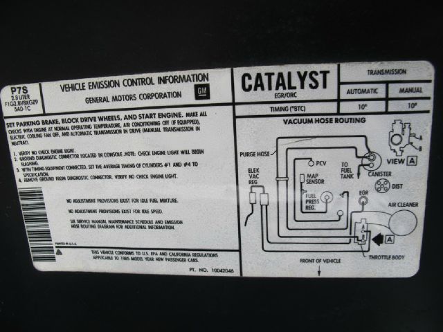 Pontiac Fiero 1985 photo 71