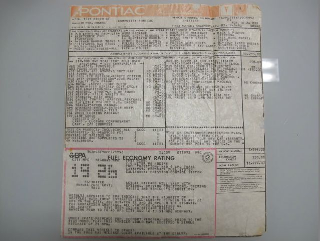 Pontiac Fiero 1985 photo 72