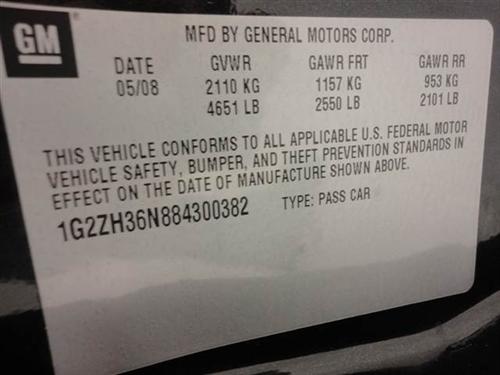 Pontiac G6 2008 photo 1