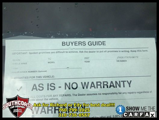 Scion tC 2007 photo 1