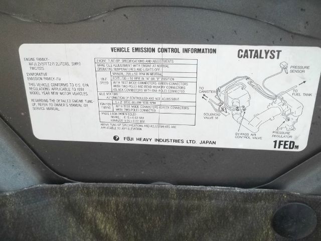 Subaru Justy 1991 photo 33