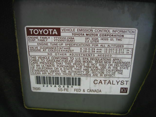 Toyota Camry 2000 photo 8