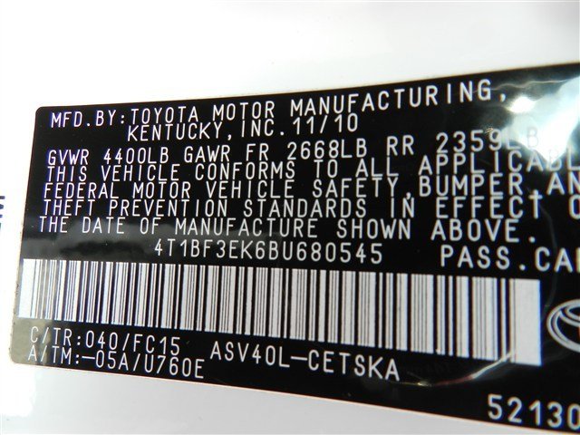 Toyota Camry 2011 photo 3