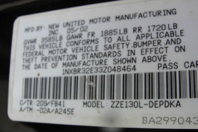 Toyota Corolla 2003 photo 3