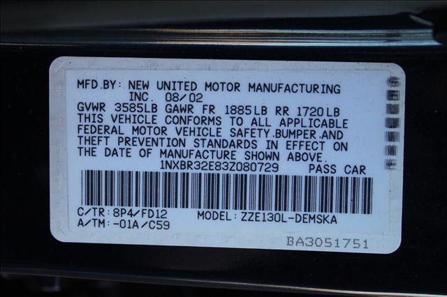 Toyota Corolla 2003 photo 1