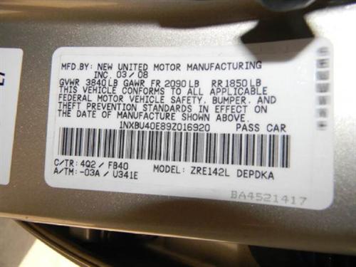 Toyota Corolla 2009 photo 2