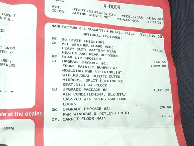 Toyota Echo 2002 photo 21