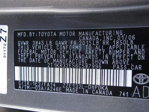 Toyota Matrix 2006 photo 3