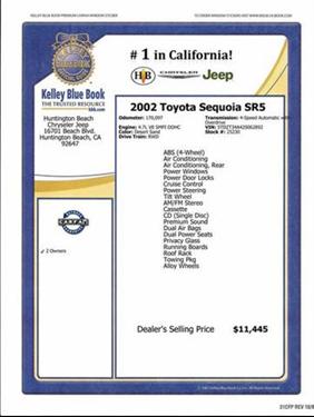 Toyota Sequoia 2002 photo 2