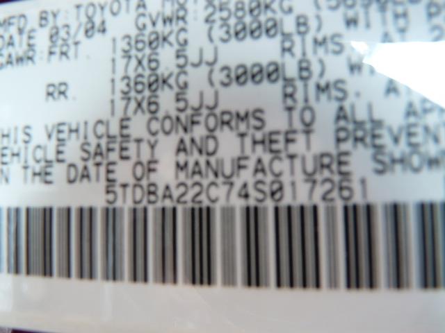 Toyota Sienna XLT 4.6L 4WD MiniVan