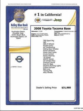 Toyota Tacoma 2008 photo 1