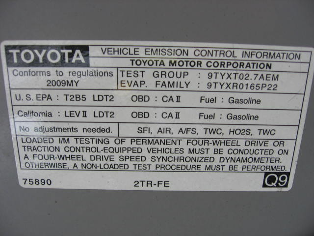 Toyota Tacoma 2009 photo 9