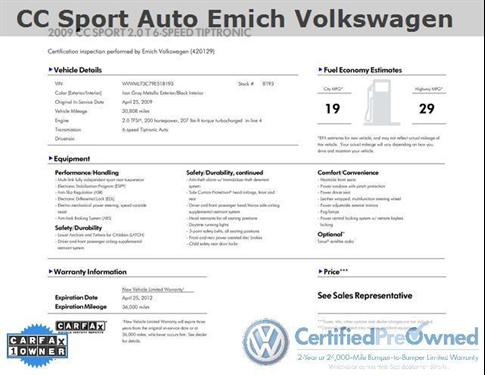 Volkswagen CC 2009 photo 1