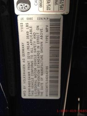 Volkswagen Touareg 2004 photo 1